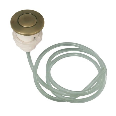 Gourmetier KA31AB Disposal Air Switch Button, Antique Brass KA31AB